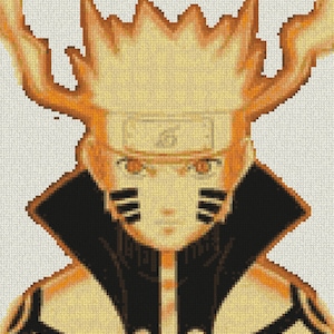 Naruto cross stitch pattern