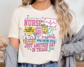 Coquette Emergency Nurse Shirt ER Nurse T Shirt Emergency Room Nurse Shirt Emergency Department Nurse Shirt Trauma Nurse Shirt ER Nurse Gift