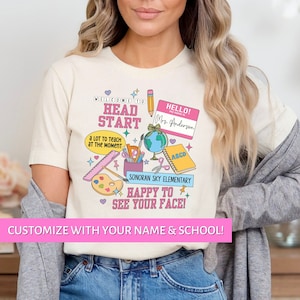 Head Start Teacher Shirt, Headstart Shirts, Early Head Start Shirt, Teacher Staff Shirts, Custom Back To School Shirt, First Day of School