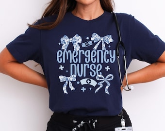 Coquette Emergency Nurse Shirt ER Nurse T Shirt Emergency Room Nurse Shirt Emergency Department Nurse Shirt Trauma Nurse Shirt ER Nurse Gift