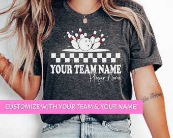 Bowling Shirt Custom Bowling Shirts Bowling Gift for Bowlers Funny Bowling Shirt Women Bowling Team Shirts Personalized Bowling Shirt