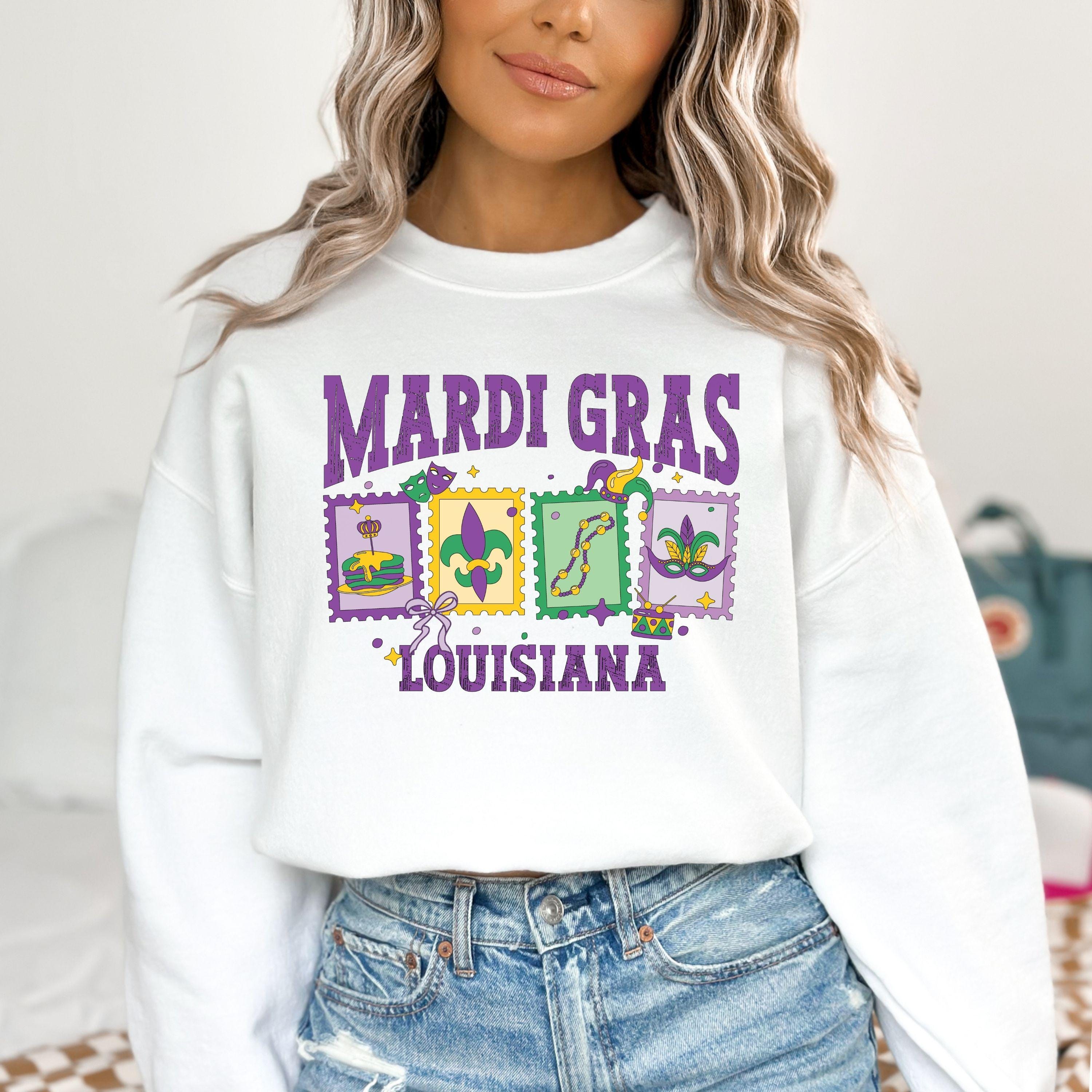 Louisiana Sweatshirt Mardi Gras Sweatshirt Women Everywhere Else
