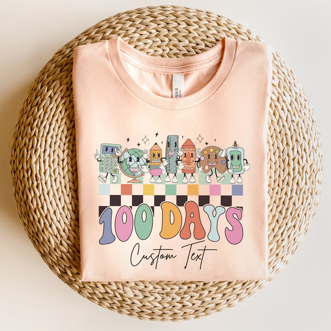 100th Day of School Shirt for Teachers, 100 Days Teacher Shirt, 100 ...