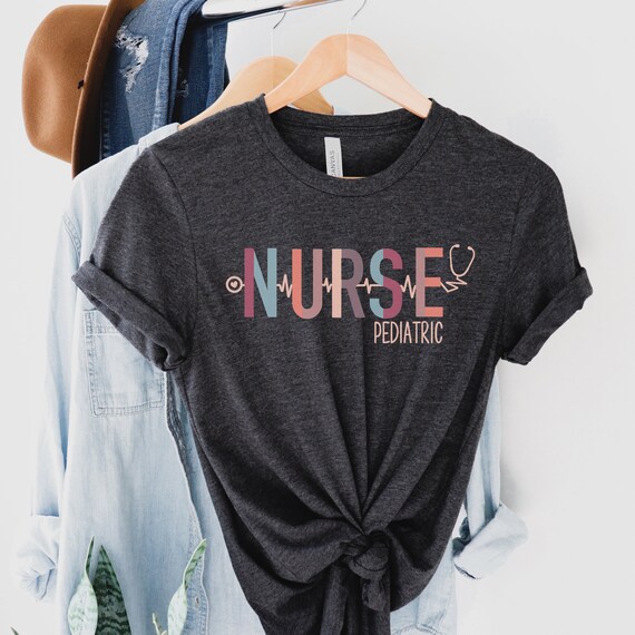 Pediatric Nurse Shirt for Work Peds Rn Shirt Childrens Nurse
