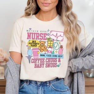 Mother Baby Nurse Shirt Stork Squad Labor and Delivery Shirt Ob Nurse Postpartum Nurse Gift Ob Nurse Shirt Labor And Delivery Nurse Gift