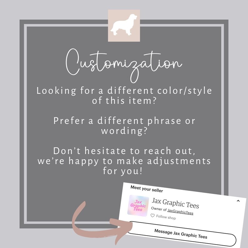 a gray and white photo with the words, customizing, looking for a different