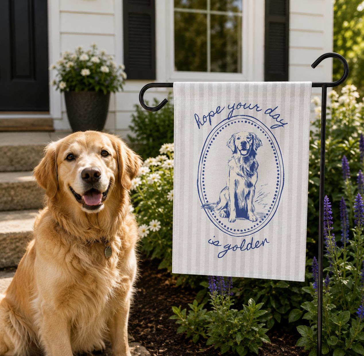 Golden Retriever Garden Flag Golden Retriever Flag Golden Retriever…