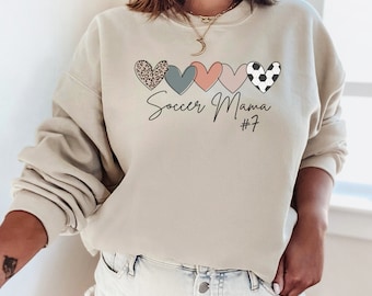 Soccer Mom Sweatshirt, Soccer Mom Gift, Soccer Mom Hoodie, Soccer Mom T Shirt, Soccer Shirt Women, Soccer Shirt With Number, Soccer Mama