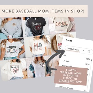 Customizable Baseball Mom Sweatshirt