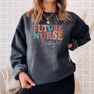 Nurse in Progress Future Nurse Sweatshirt Nursing School - Etsy