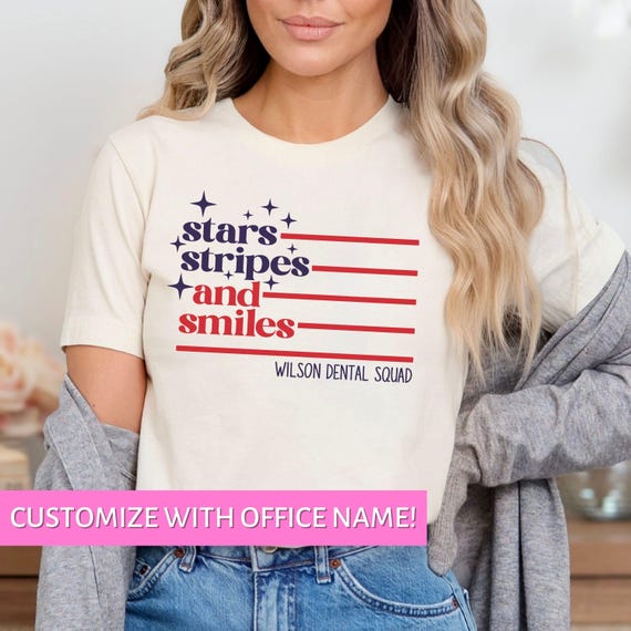 4th of July Dental Shirt Dental Hygiene Gifts Dental Assistant Dentist Shirt Dental Office Gifts Pediatric Dental Squad Dental Hygienist