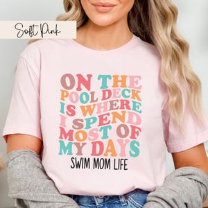 Swim Mom Shirt Swim Mom Shirts Senior Swim Mom Shirt Swimming Mom Shirt Funny Swim Mom Shirts Swim Mom Gift Swim Mom Gifts Swim Mom Era Soft Pink
