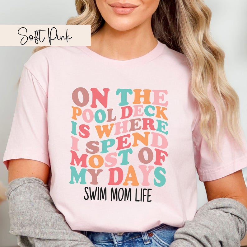 Swim Mom Shirt Swim Mom Shirts Senior Swim Mom Shirt Swimming Mom Shirt Funny Swim Mom Shirts Swim Mom Gift Swim Mom Gifts Swim Mom Era Soft Pink