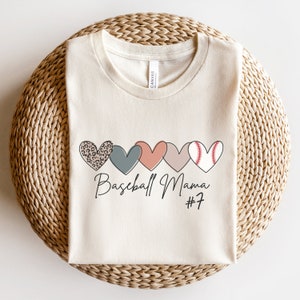 Custom Baseball Mom Shirt with Number, Baseball Mama Tshirt, Baseball Mom Shirt Plus Size, Personalized Baseball Mom Shirt with Names