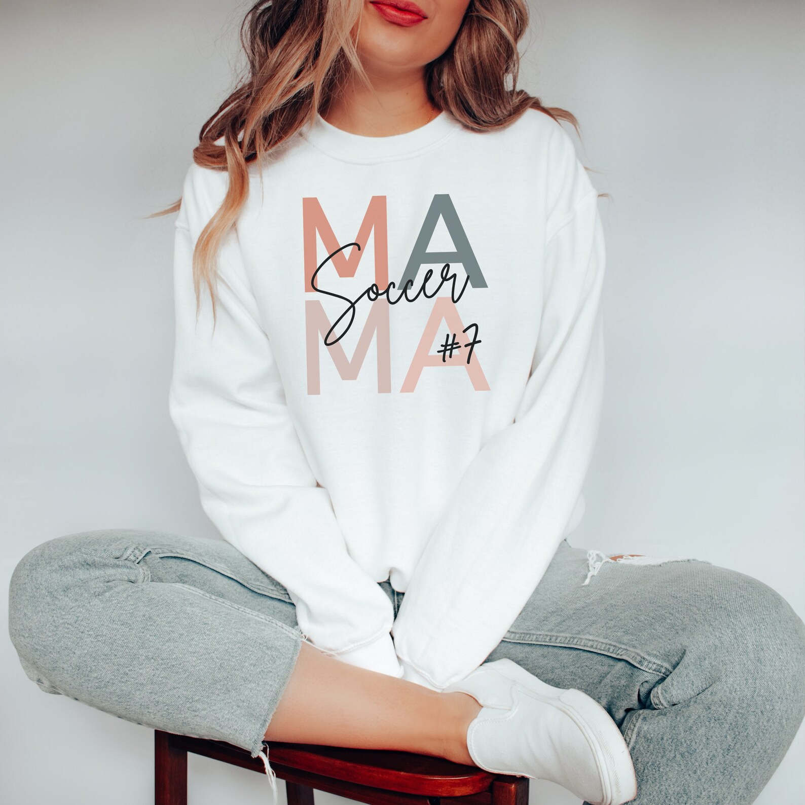 Soccer Mom Sweatshirt - Heather Dust main image 1