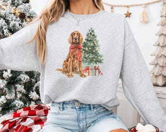 Irish Setter Sweatshirt Christmas Irish Setter Gifts Irish Red Setter Irish Setter Gift Irish Red and White Setter Vintage Irish Setter