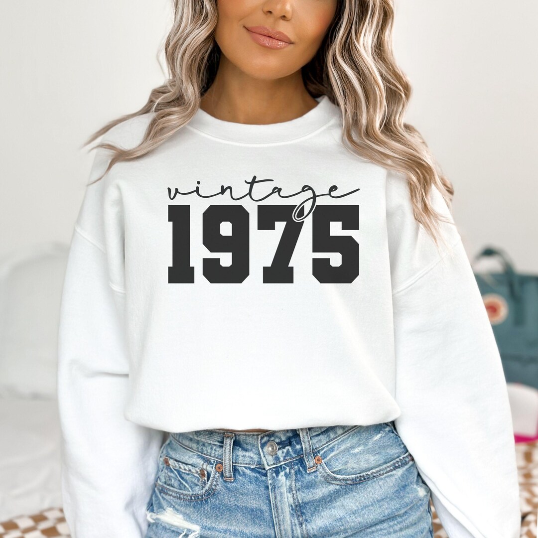 50th Birthday Gift Shirt For Women – Aged To Perfection 1975 Vintage Design, Soft & Durable T-Shirt - View #4