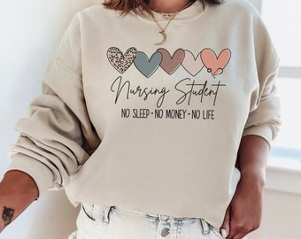 Nursing Student Future Nurse Sweatshirt, Nursing School Friend Gift, Future RN Nurse in the Making Crewneck Sweatshirt, Nursing Student Gift