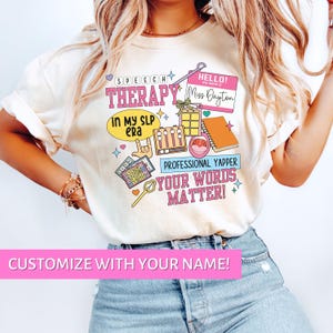 Speech Therapy Shirt Professional Yapper SLP Shirt Speech Shirt Speech Therapy Gift Your Words Matter Shirt SLP Gifts Speech Therapist Shirt