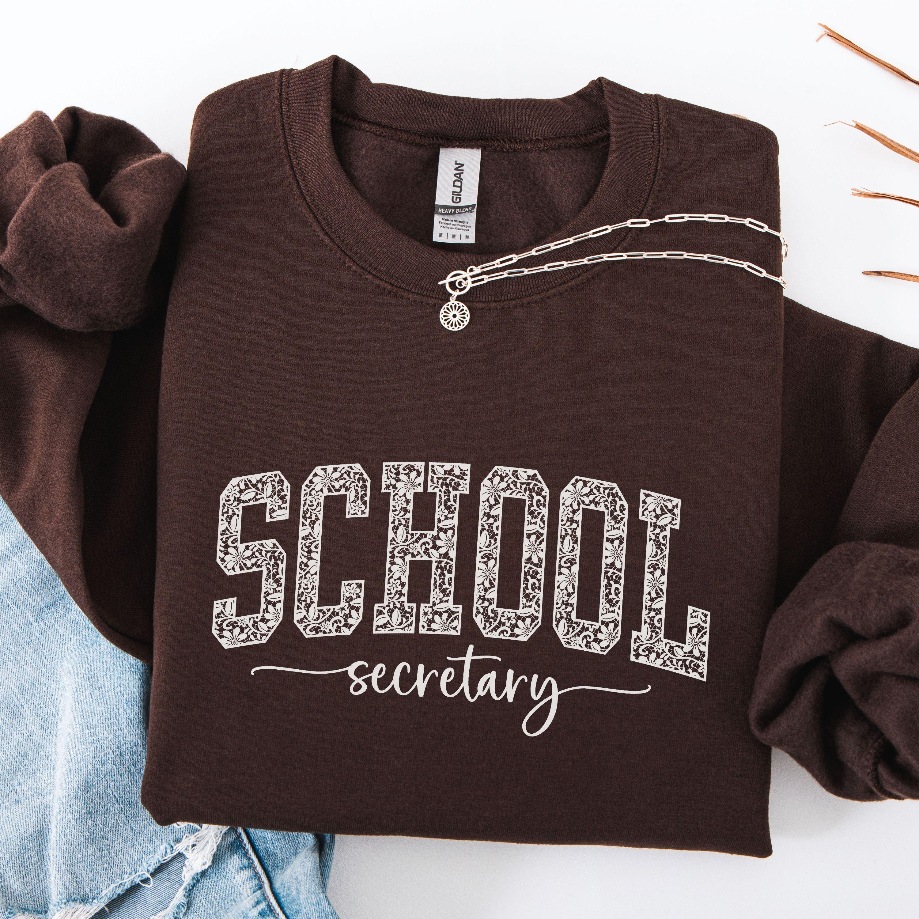 School Secretary Sweatshirt Faux Lace In My Admin Era School Front Office Sweatshirt Admin Squad Sweatshirts Front Office Team Office Squad