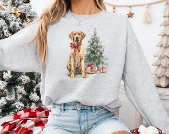 Fox Red Labrador Sweatshirt Fox Red Labrador Gifts Fox Red Labrador Christmas Red Fox Labrador Sweatshirt Red Fox Labrador Lover Gifts
