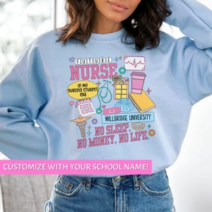 Nursing Student Future Nurse Sweatshirt, Nursing School Friend Gift, Future RN Nurse in the Making Crewneck Sweatshirt, Nursing Student Gift