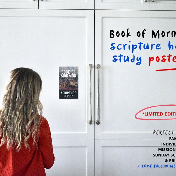 LIMITED EDITION: Book of Mormon Scripture Hero Posters - LDS Come Follow Me 2024 - Scripture Study Tools - Seminary, Family, Primary Study