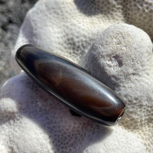 Natural Banded Agate Dzi Bead - Amulet for Protection, Strength, Health - Vintage
