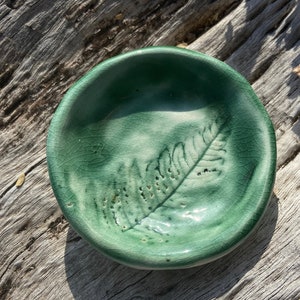 Hawaiian Fern Loose Incense Dish - Handmade, Unique, One of a Kind, Handcrafted, Sacred Incense Burner, Ceremonial Incense Dish