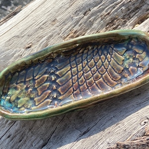 Incense Dish - Handmade Unique Geometric Vintage Doily Pattern, One of a Kind, Handcrafted, Sacred Incense Burner, Ceremonial