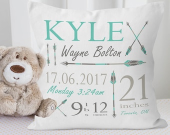 Arrow Nursery Decor, Arrow Nursery Bedding, Arrow Baby Pillow, Tribal Baby Gift, Tribal Nursery Decor, Personalized Baby Gift, New Baby Gift