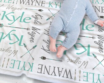 Arrow Baby Blanket - Aztec Baby Blanket - Arrow Baby Bedding - Tribal Baby Blanket - Woodland Baby Bedding - Baby Boy Blanket - Arrows Baby