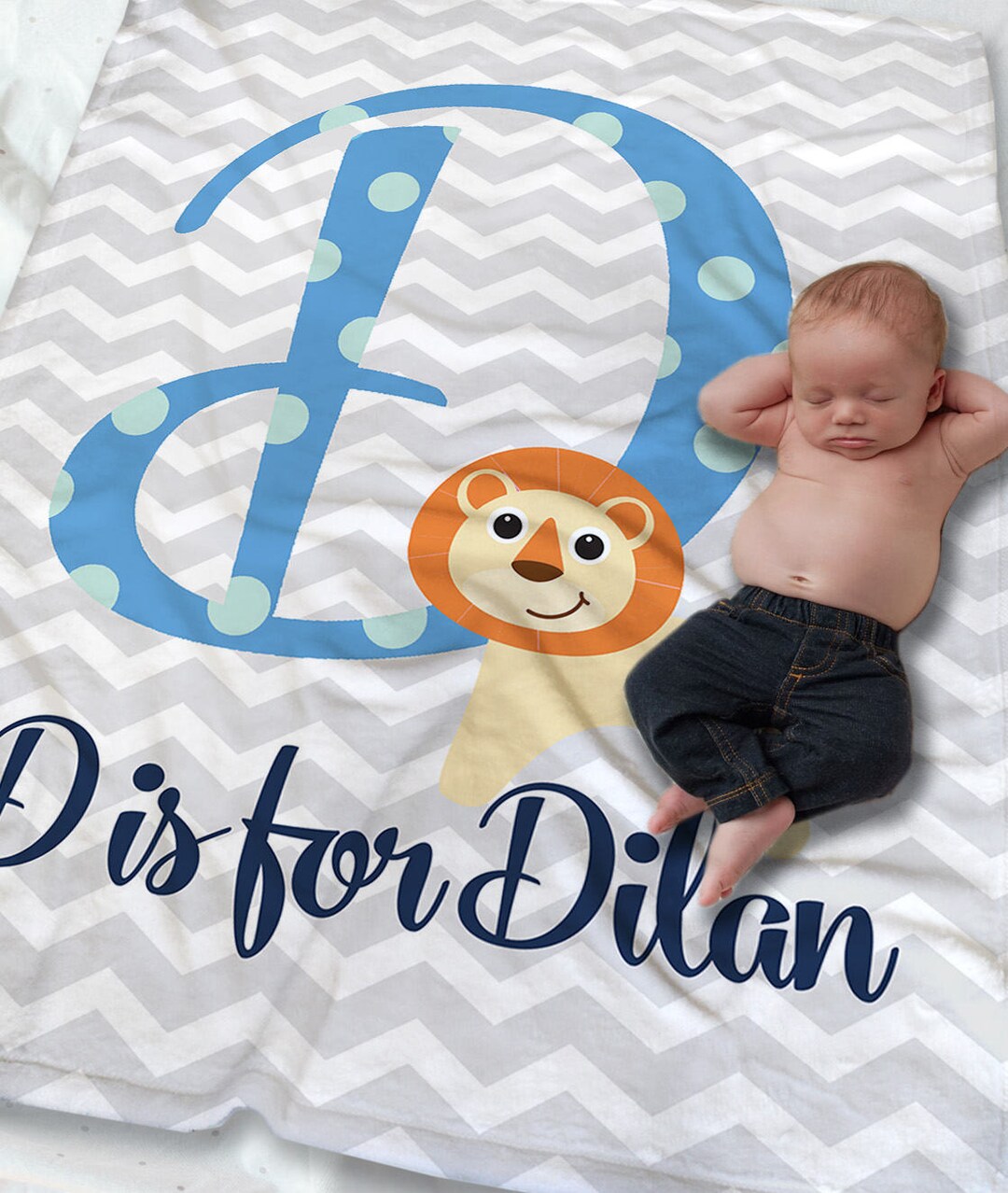 Custom Baby Name Blanket Personalized Baby Blanket Boy Baby Shower Gift