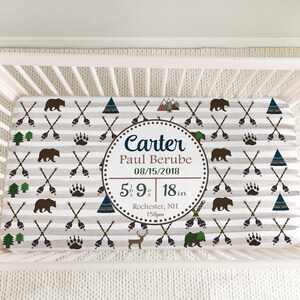 Personalized Adventure Awaits Crib Sheet, Adventure Crib Sheet, Personalized Adventure Baby Fitted Crib Sheet, Custom Baby Gift Adventure