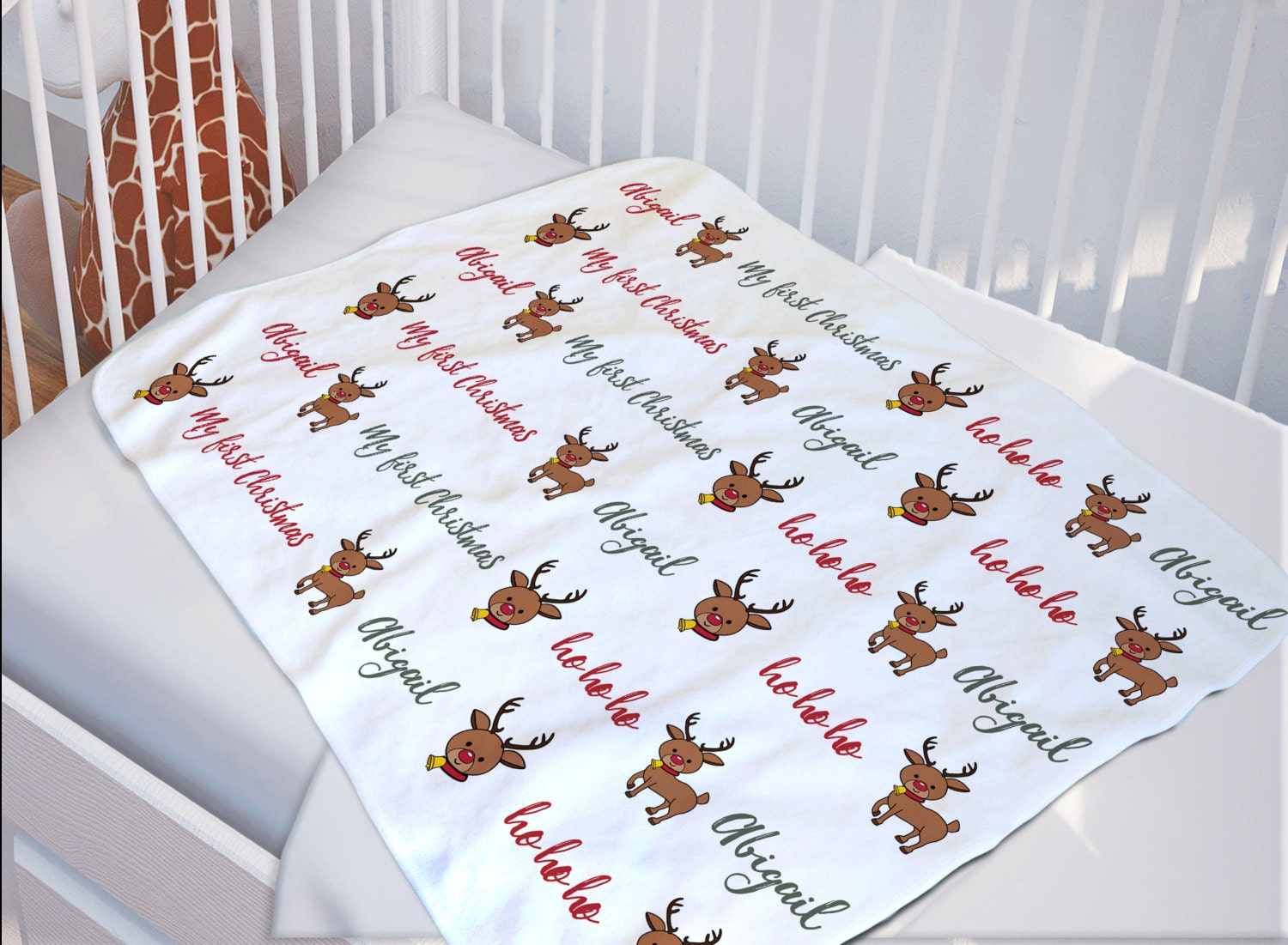 My First Christmas Gift Baby's First Christmas Blanket Etsy UK