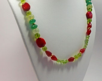 Colourful, Beaded Necklace