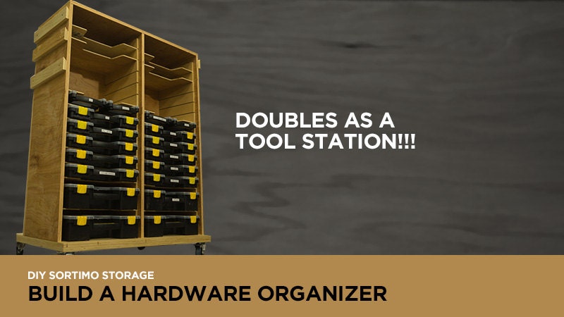 Simple diy storage rack for Stanley small parts organizers : r