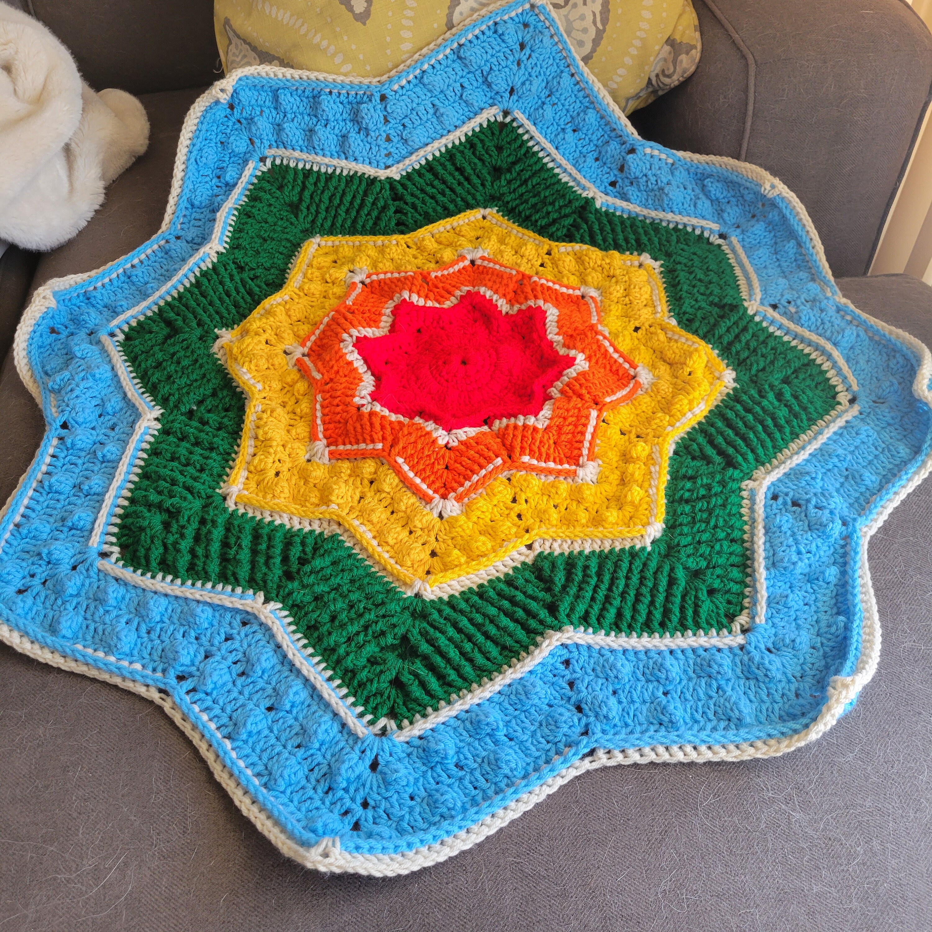 Rainbow Star Blanket Etsy