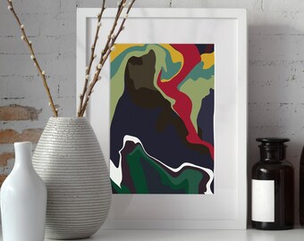 Erdtöne abstrakt / / herunterladbare Druck / / abstrakte Kunstwerk / / bunte abstrakt