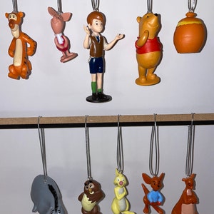 Disneys Winnie The Pooh set of 10 Childrens Characters Christmas Tree Decorations