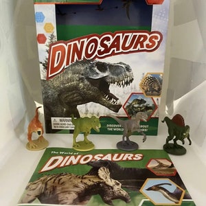 Dinosaurier Taschenforscher Fact Books mit 4 Plastikfiguren und einem Büchlein