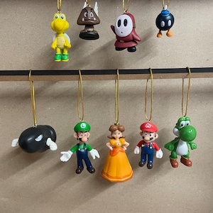 Mister A Gift set of 9 Super Mario And Luigi Childrens Characters Christmas Tree Decorations