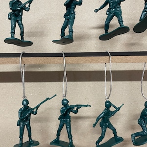 Disneys toy story army men set of 12 Childrens Characters Christmas Tree Decorations