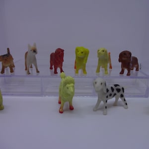 Mister A Gift Set Of 10  Doggy cupcake toppers figures