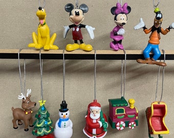 Disney's Mickey Mouse Christmas set of 10 Children's Characters Christmas Tree Decorations