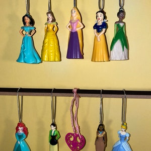 Disney Princesses set of 9 Childrens Characters Christmas Tree Decorations