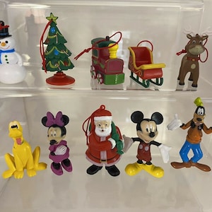 Mister A Gift Conjunto de Natal do MICKEY MOUSE com 10 coberturas de bolo de plástico