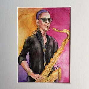 Saxophone Player in Sunglasses
