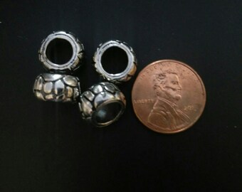 Components, Hair Beads, Jewelry Spacers, Bracelt Spacers, Jewelry Components. Listing is for 4 Spacers Pictured.