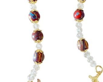 St. Catherine of Bologna Chaplet – Artist Patron Saint Devotional Beads (Wallet Size)